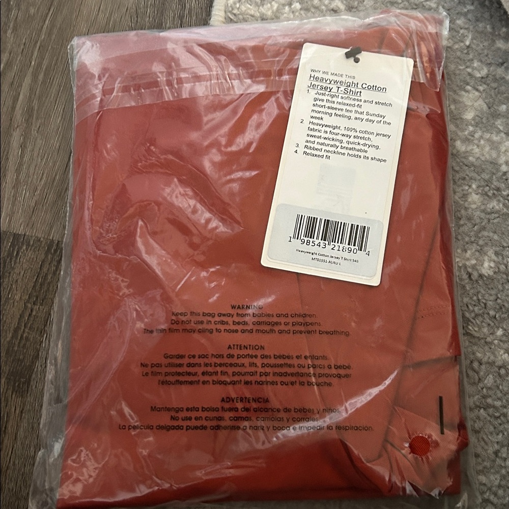 Lululemon NWT men’s peloton heavyweight cotton jersey t-shirt - Picture 2 of 4